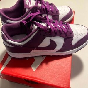 Nike Dunks Women's Purple and White